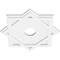 Ekena Millwork Axel Architectural Grade PVC Contemporary Ceiling Medallion, 16"OD x 3"ID x 8 3/4"C x 1"P CMP16AL-03000 - alternate 4
